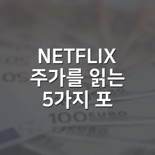 NETFLIX 주가를 읽는 5가지 포인트: 실적보다 중요한 광고·마진·시청시간 - 요약