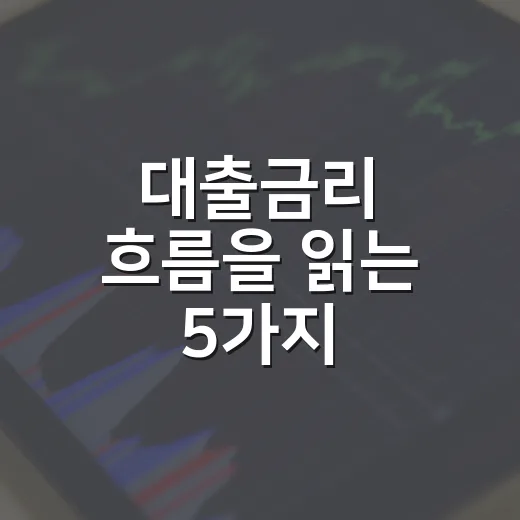 대출금리 흐름을 읽는 5가지 체크포인트 - 요약