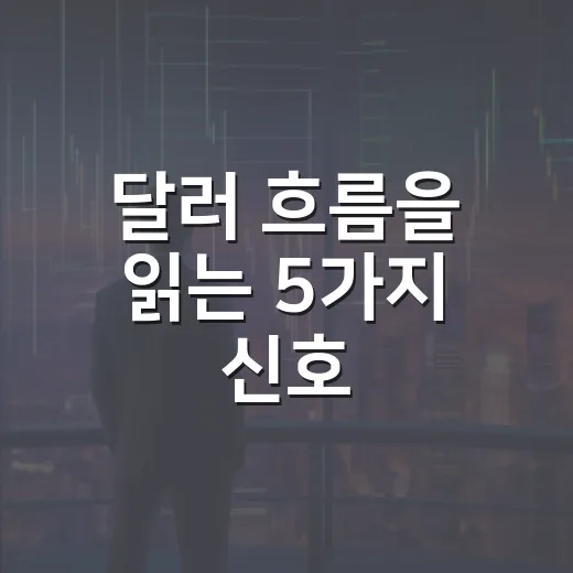 달러 흐름을 읽는 5가지 신호: 환율·금리·증시가 같이 움직이는 이유 - 요약
