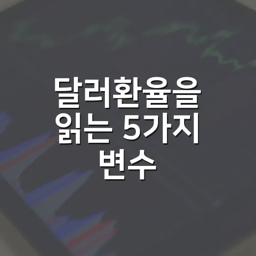 달러환율을 읽는 5가지 변수: 1,460원대 원·달러 흐름의 배경 - 요약