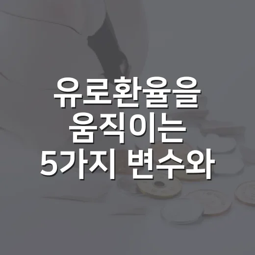 유로환율을 움직이는 5가지 변수와 지금 봐야 할 시나리오 - 요약