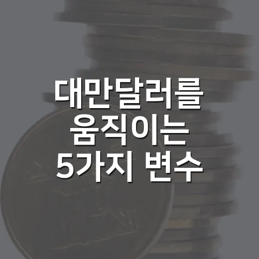 대만달러를 움직이는 5가지 변수: AI 수출, 금리, 외환보유액까지 - 요약