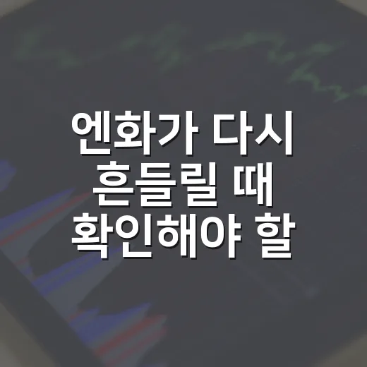엔화가 다시 흔들릴 때 확인해야 할 5가지 변수 - 요약