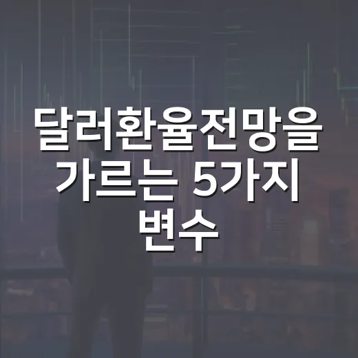 달러환율전망을 가르는 5가지 변수: 1,460원대 이후의 시나리오 - 요약