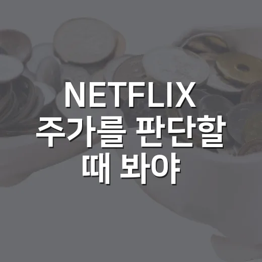 NETFLIX 주가를 판단할 때 봐야 할 5가지 변수 - 요약