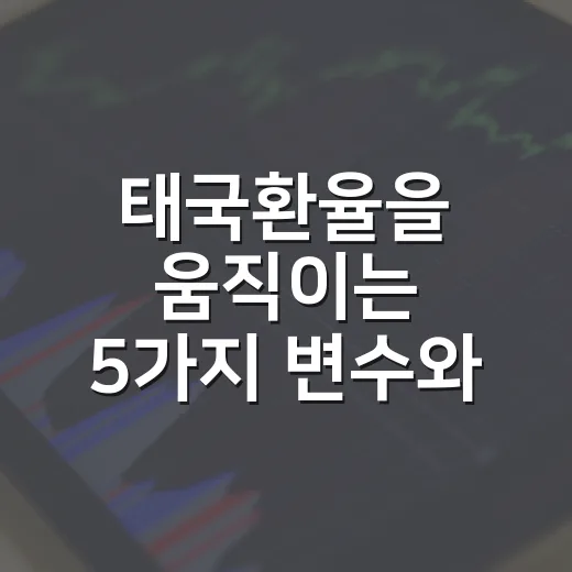 태국환율을 움직이는 5가지 변수와 바트화 시나리오 - 요약