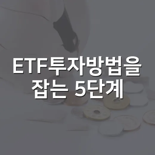 ETF투자방법을 잡는 5단계: 지수, 비용, 환율, 리밸런싱까지 - 요약