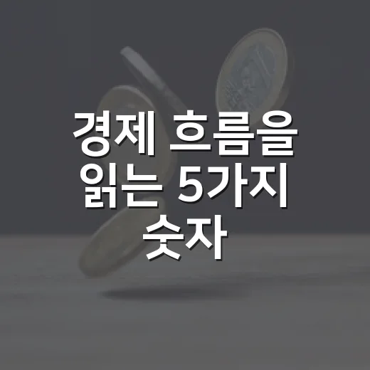 경제 흐름을 읽는 5가지 숫자: 주가·환율·금리까지 한 번에 보는 법 - 요약