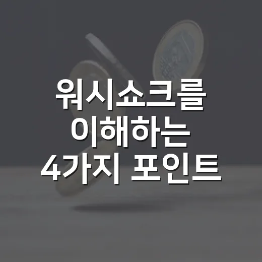 워시쇼크를 이해하는 4가지 포인트: 증시와 환율이 동시에 흔들릴 때 보는 기준 - 요약