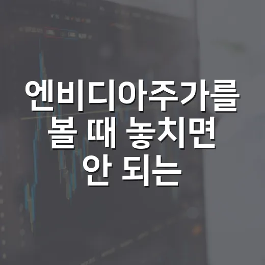 엔비디아주가를 볼 때 놓치면 안 되는 5가지 변수 - 요약