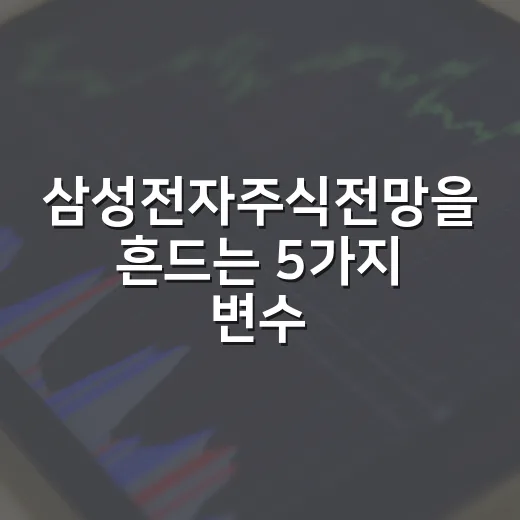 삼성전자주식전망을 흔드는 5가지 변수 - 요약