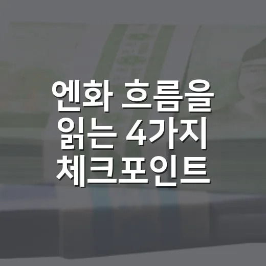 엔화 흐름을 읽는 4가지 체크포인트 - 요약