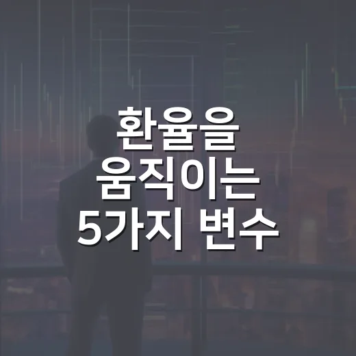 환율을 움직이는 5가지 변수, 달러원 1,380원대의 진짜 의미 - 요약