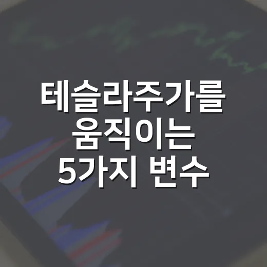 테슬라주가를 움직이는 5가지 변수, 지금은 전기차보다 ‘AI 프리미엄’ 싸움 - 요약