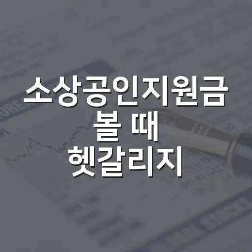 소상공인지원금 볼 때 헷갈리지 말아야 할 5가지 기준 - 요약