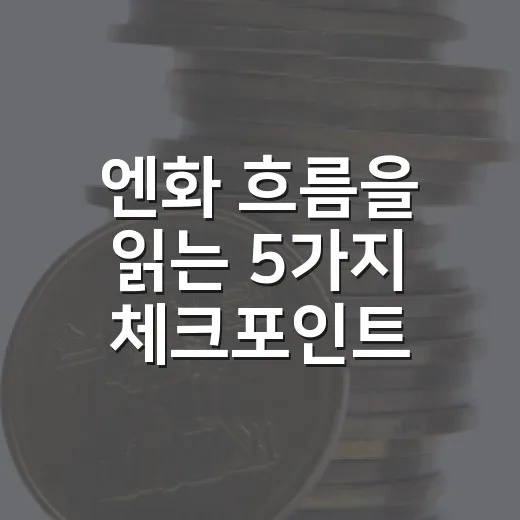엔화 흐름을 읽는 5가지 체크포인트 - 요약