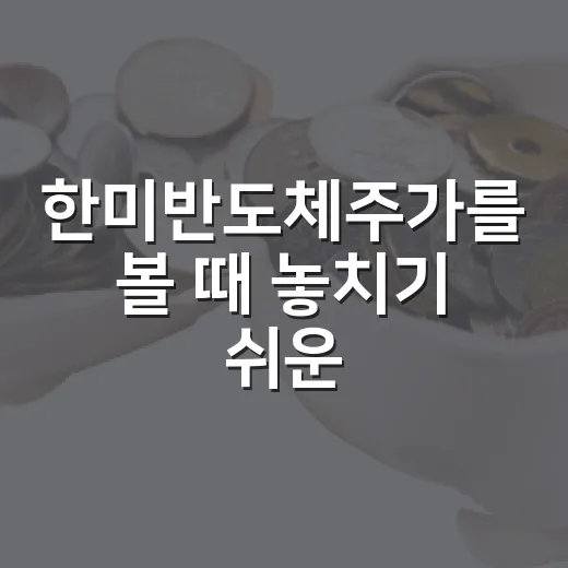 한미반도체주가를 볼 때 놓치기 쉬운 5가지 변수 - 요약
