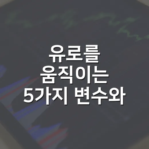 유로를 움직이는 5가지 변수와 환율 흐름 읽는 법 - 요약