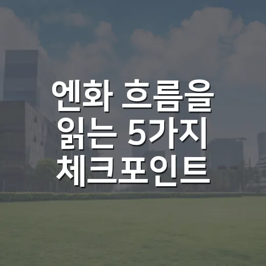 엔화 흐름을 읽는 5가지 체크포인트 - 요약