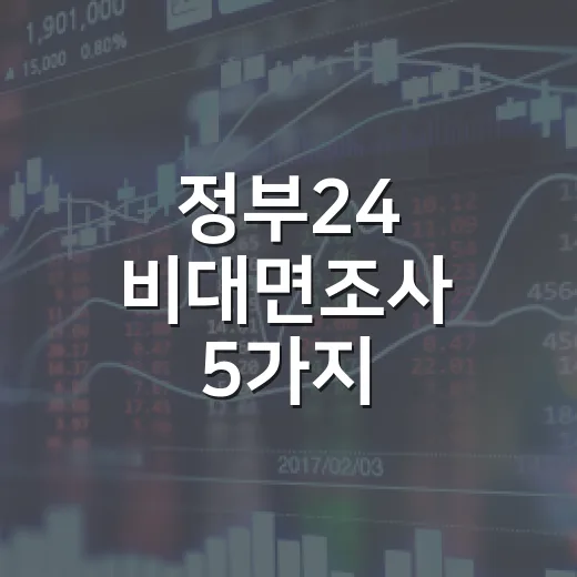 정부24 비대면조사 5가지 체크포인트: 방문조사 전에 알아둘 흐름 - 요약