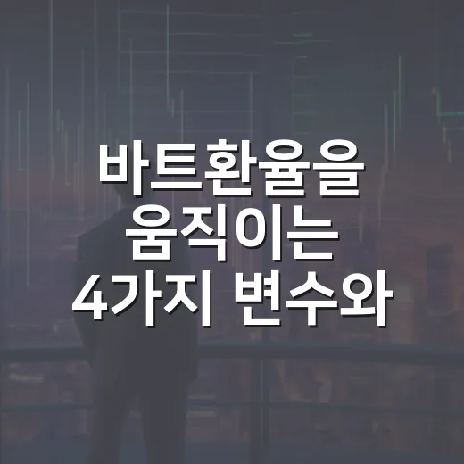 바트환율을 움직이는 4가지 변수와 원화 기준 체크포인트 - 요약