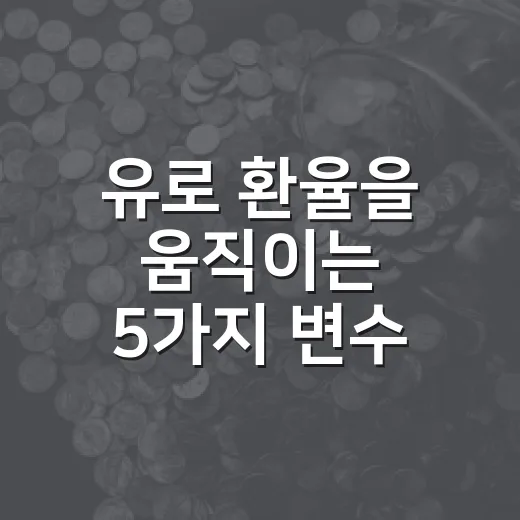 유로 환율을 움직이는 5가지 변수: 달러·에너지·ECB·원화 흐름 - 요약