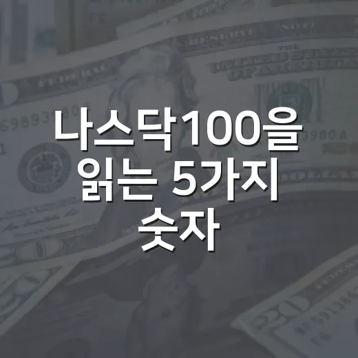 나스닥100을 읽는 5가지 숫자: 29,644·47.7%·5% - 요약