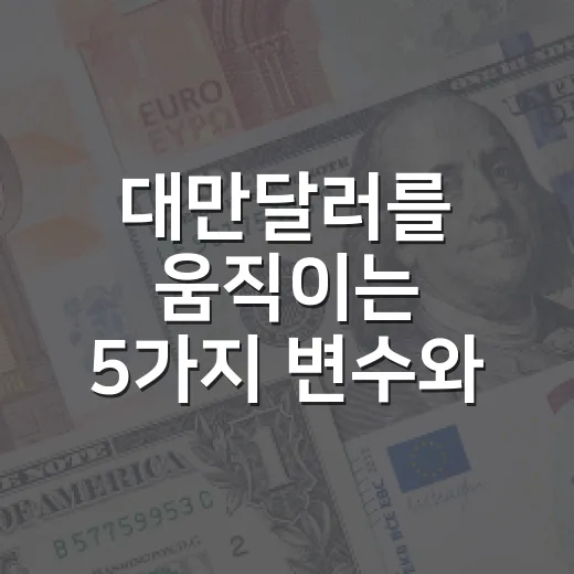 대만달러를 움직이는 5가지 변수와 원화 투자자가 봐야 할 신호 - 요약