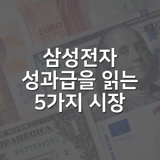 삼성전자 성과급을 읽는 5가지 시장 신호 - 요약