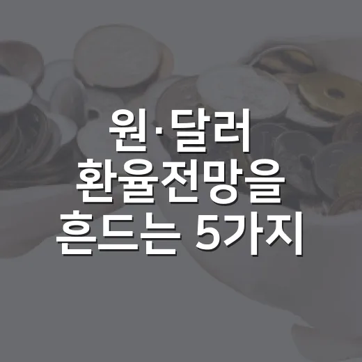 원·달러 환율전망을 흔드는 5가지 변수와 3가지 시나리오 - 요약
