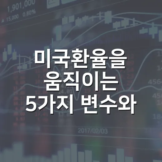 미국환율을 움직이는 5가지 변수와 원달러 흐름 읽는 법 - 요약