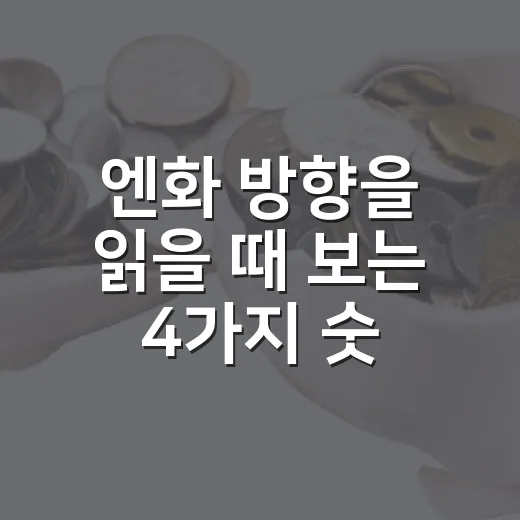 엔화 방향을 읽을 때 보는 4가지 숫자 - 요약