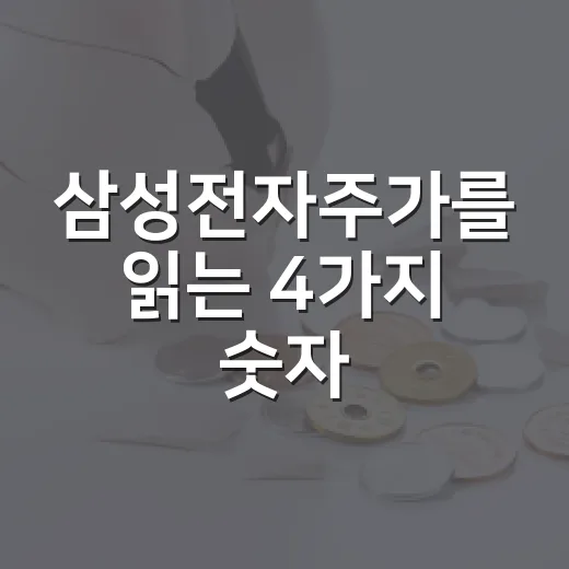 삼성전자주가를 읽는 4가지 숫자 - 요약