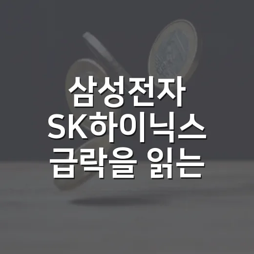 삼성전자 SK하이닉스 급락을 읽는 3가지 신호 - 요약