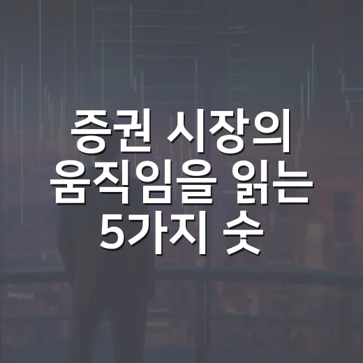 증권 시장의 움직임을 읽는 5가지 숫자 - 요약