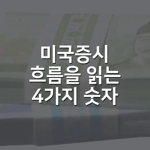 미국증시 흐름을 읽는 4가지 숫자 - 요약