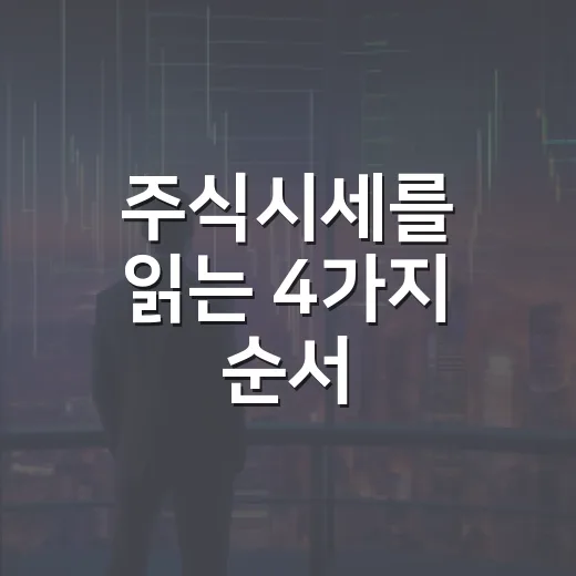 주식시세를 읽는 4가지 순서 - 요약