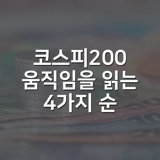 코스피200 움직임을 읽는 4가지 순서 - 요약