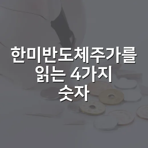 한미반도체주가를 읽는 4가지 숫자 - 요약