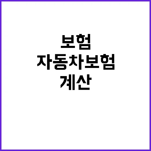 자동차보험계산 제대로 하는 방법, 초보도 헷갈리지 않게 비교하는 순서 - 요약