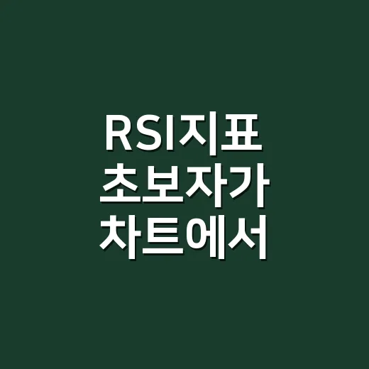 RSI지표 초보자가 차트에서 과열과 침체를 읽는 방법 - 요약