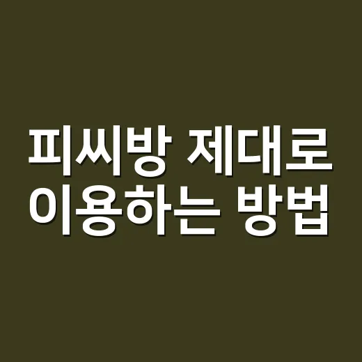피씨방 제대로 이용하는 방법, 초보자도 편하게 즐기려면 이렇게 - 요약