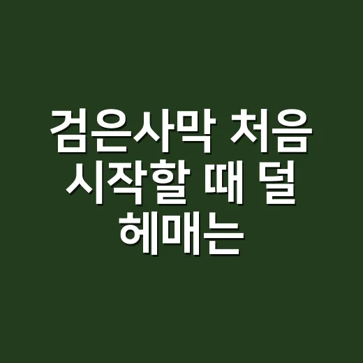 검은사막 처음 시작할 때 덜 헤매는 방법 - 요약
