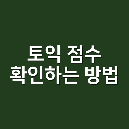 토익 점수 확인하는 방법, 발표 시간 전에 헛고생 줄이려면 이렇게 - 요약