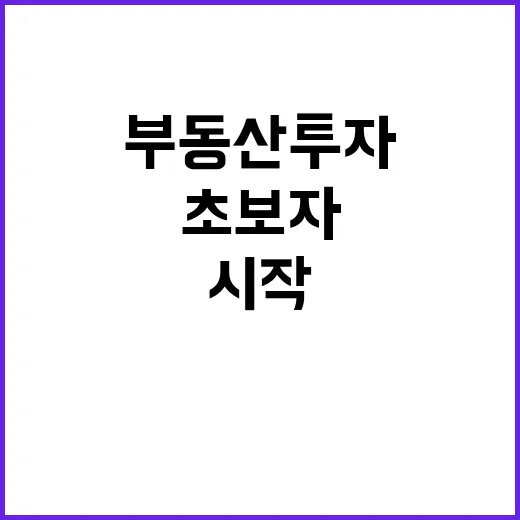 초보자가 부동산투자 시작하려면 이렇게 준비하면 됩니다 - 요약