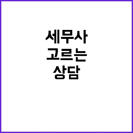 초보자를 위한 세무사 고르는 방법, 상담 전 이렇게 준비하세요 - 요약
