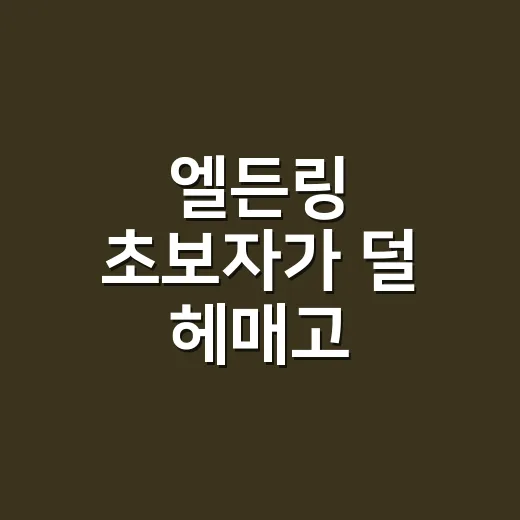 엘든링 초보자가 덜 헤매고 강해지는 방법 - 요약