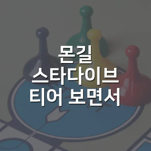 몬길 스타다이브 티어 보면서 캐릭터 고르는 방법 - 요약