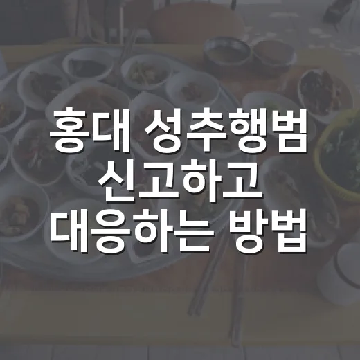 홍대 성추행범 신고하고 대응하는 방법, 당황했을 때 바로 해야 할 일 - 요약
