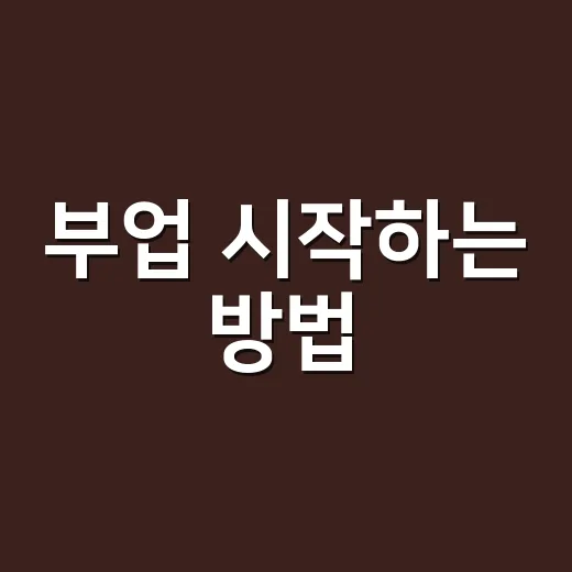 부업 시작하는 방법, 초보자가 돈과 시간을 덜 낭비하려면 이렇게 - 요약